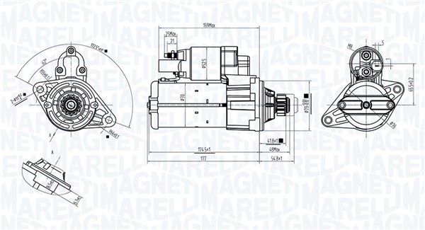 MAGNETI MARELLI 063725561010 Starter