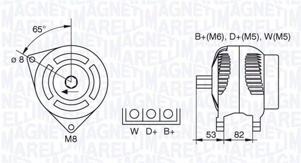 MAGNETI MARELLI 063730018010 Alternator