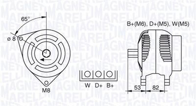 Alternator MAGNETI MARELLI 063730018010