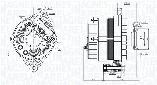 MAGNETI MARELLI 063730375010 Alternator