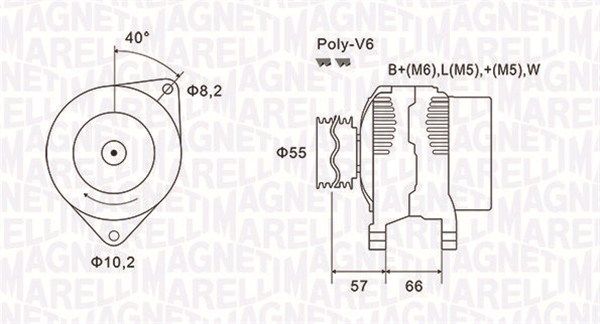 MAGNETI MARELLI 063731036010 Alternator