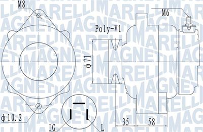 Alternator MAGNETI MARELLI 063731120010