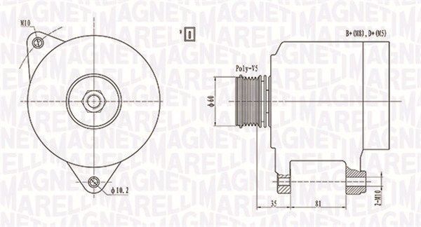 MAGNETI MARELLI 063731139010 Alternator