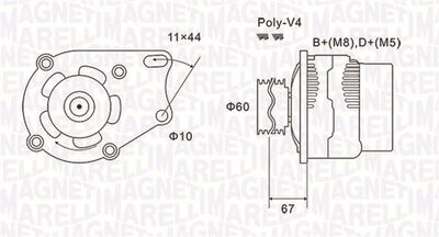 Alternator MAGNETI MARELLI 063731153010