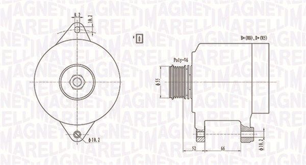 MAGNETI MARELLI 063731157010 Alternator