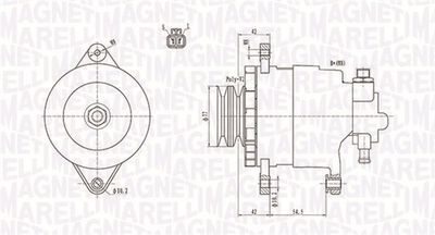 Alternator MAGNETI MARELLI 063731183010