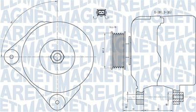 Alternator MAGNETI MARELLI 063731228010