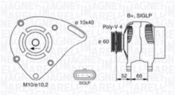 MAGNETI MARELLI 063731253010 Alternator