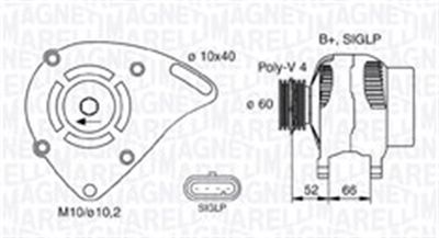 Alternator MAGNETI MARELLI 063731253010
