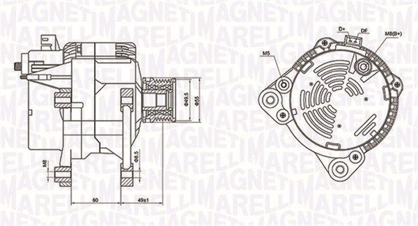 MAGNETI MARELLI 063731260010 Alternator