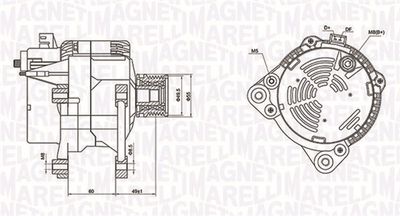 Alternator MAGNETI MARELLI 063731260010