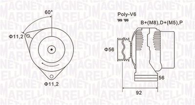 Alternator MAGNETI MARELLI 063731299010