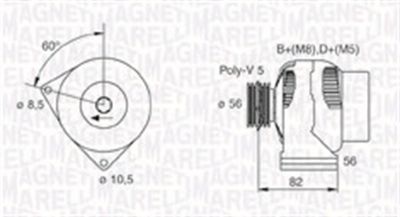 Alternator MAGNETI MARELLI 063731305010