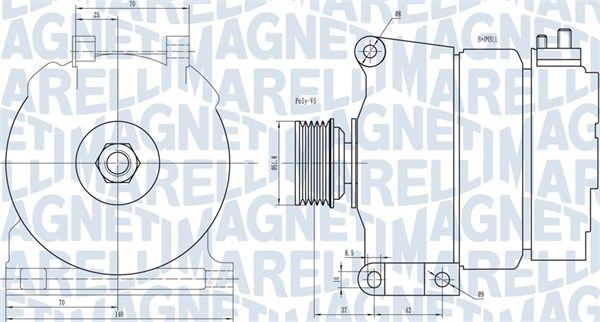 MAGNETI MARELLI 063731342010 Alternator