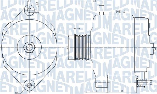 MAGNETI MARELLI 063731343010 Alternator