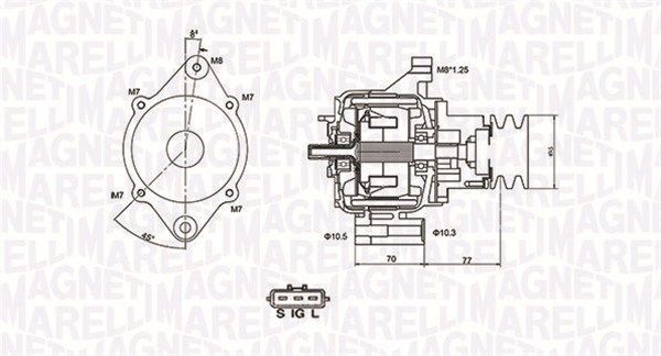 MAGNETI MARELLI 063731367010 Alternator