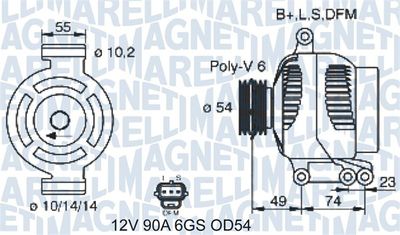 Alternator MAGNETI MARELLI 063731388310