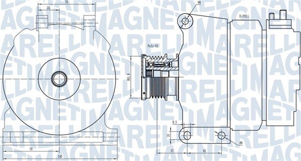 MAGNETI MARELLI 063731390010 Alternator