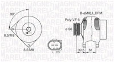 Alternator MAGNETI MARELLI 063731394010