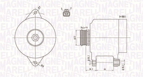 MAGNETI MARELLI 063731409010 Alternator