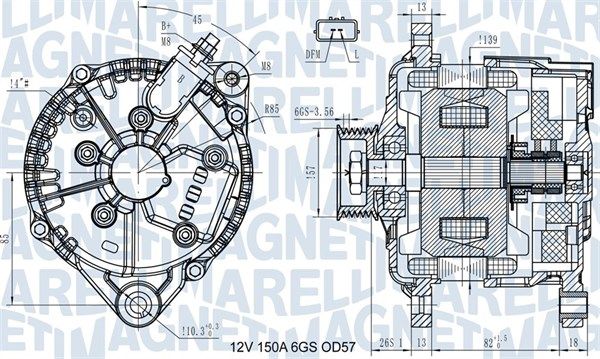 MAGNETI MARELLI 063731430110 Alternator