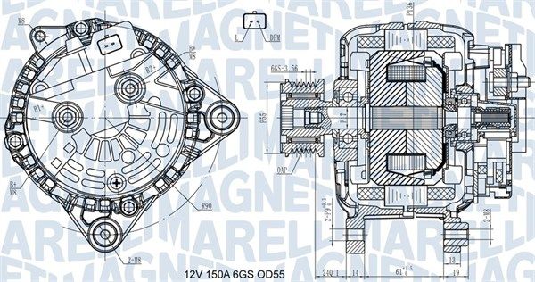 MAGNETI MARELLI 063731435410 Alternator