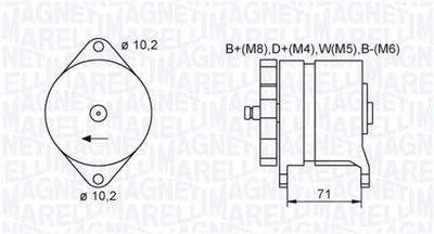 Alternator MAGNETI MARELLI 063731438010