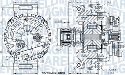 Alternator MAGNETI MARELLI 063731439210