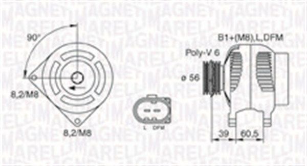 MAGNETI MARELLI 063731446010 Alternator