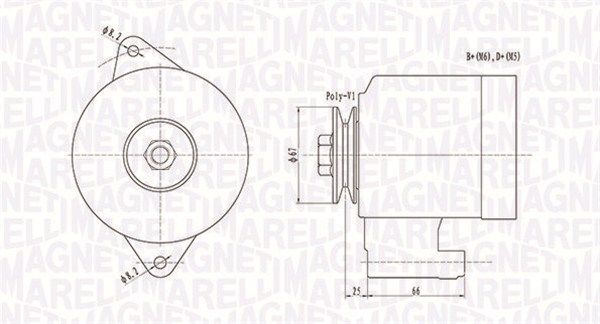 MAGNETI MARELLI 063731472010 Alternator
