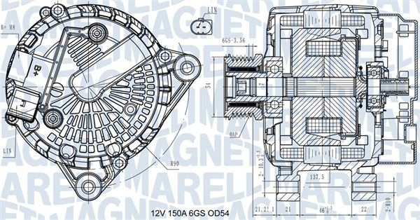 MAGNETI MARELLI 063731472410 Alternator