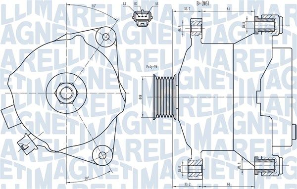 MAGNETI MARELLI 063731483010 Alternator