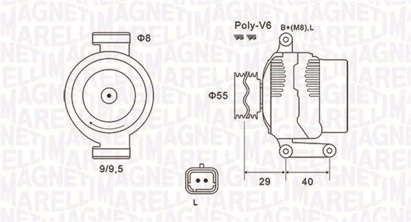 MAGNETI MARELLI 063731484010 Alternator