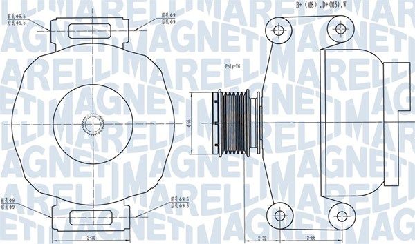 MAGNETI MARELLI 063731489010 Alternator