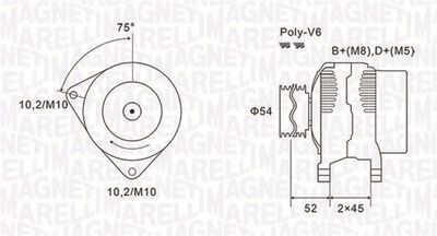 Alternator MAGNETI MARELLI 063731496010