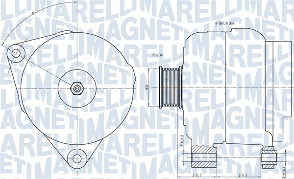 MAGNETI MARELLI 063731501010 Alternator