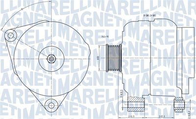 Alternator MAGNETI MARELLI 063731501010