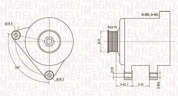 MAGNETI MARELLI 063731509010 Alternator