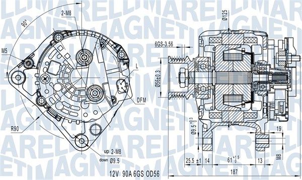 MAGNETI MARELLI 063731512010 Alternator