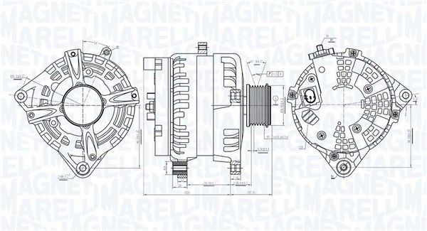 MAGNETI MARELLI 063731513010 Alternator