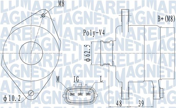 MAGNETI MARELLI 063731517010 Alternator