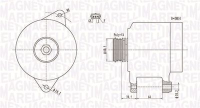 Alternator MAGNETI MARELLI 063731522010