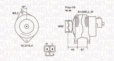 Alternator MAGNETI MARELLI 063731526010