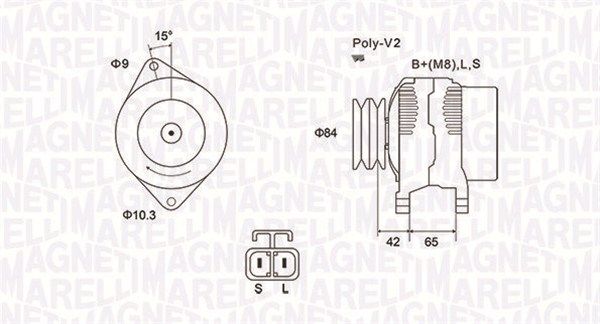 MAGNETI MARELLI 063731530010 Alternator