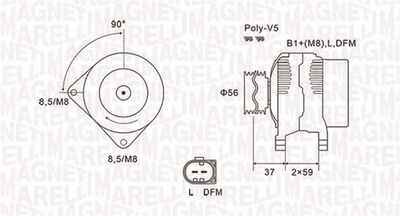 Alternator MAGNETI MARELLI 063731541010