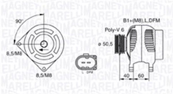 MAGNETI MARELLI 063731542010 Alternator