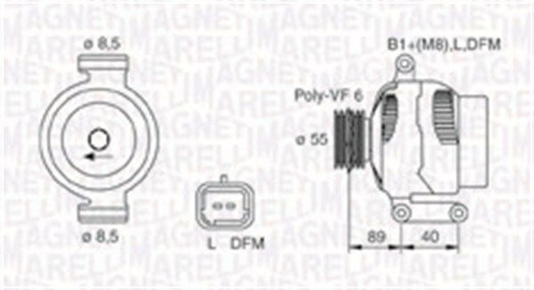 MAGNETI MARELLI 063731544010 Alternator