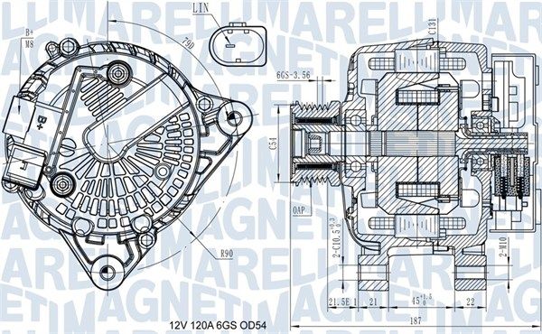 MAGNETI MARELLI 063731545910 Alternator