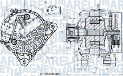 Alternator MAGNETI MARELLI 063731545910
