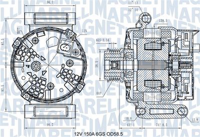 Alternator MAGNETI MARELLI 063731546110